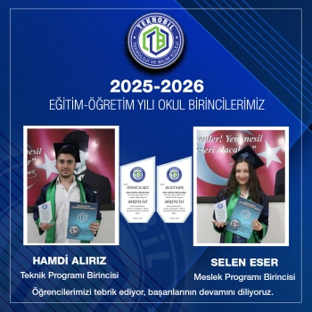 OKUL BİRİNCİLERİMİZ SELEN ESER ve HAMDİ ALIRIZ OLDU