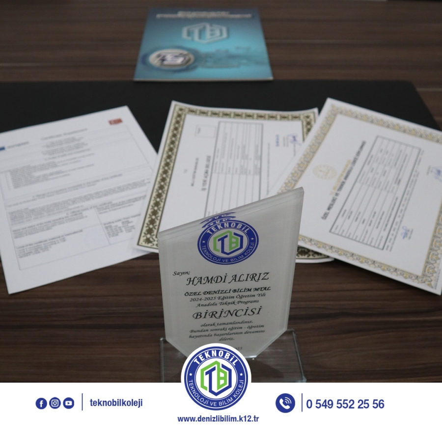 OKUL BİRİNCİLERİMİZ SELEN ESER ve HAMDİ ALIRIZ OLDU 