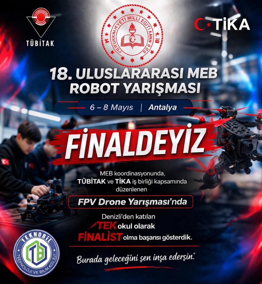 TEKNOBİL KOLEJİ 6 KATEGORİDE FİNALDE 
